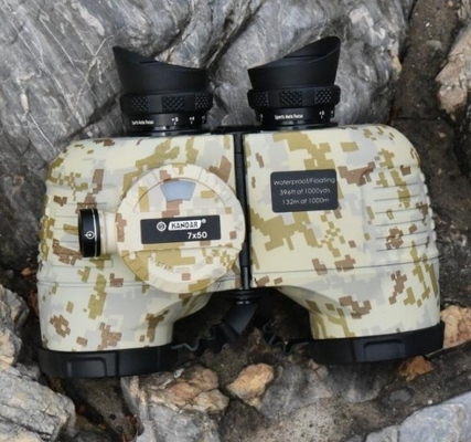 Wasserdichtes Fernglas mit internem Fernmesskompass für die Navigation 7x50