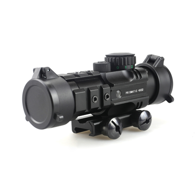 155mm Länge Prismatische Reichweite Jagd 4x32 mit rotem Laser und Mini Red Dot