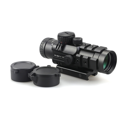 155mm Länge Prismatische Reichweite Jagd 4x32 mit rotem Laser und Mini Red Dot