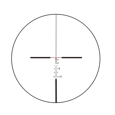 155mm Länge Prismatische Reichweite Jagd 4x32 mit rotem Laser und Mini Red Dot