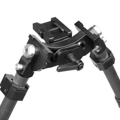 Verstellbarer Rückziehbarer Bipod für 22mm Jagdbereich Mittelhöhe 18-25cm Aluminium