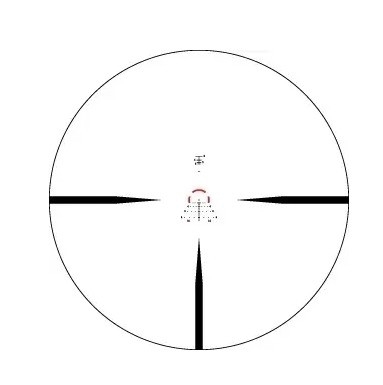18.5oz 1-6x24 SFP Optic Sight AR-BDC3 Reticle 30 mm Rohr mit festem Parallax-Einstellung