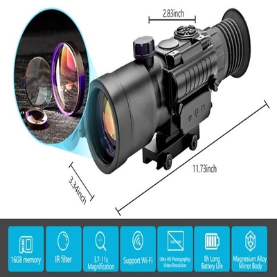 55 mm Augenerleichterung KDS1W 3.7X-11X Digitale Nachtsicht für die Jagd IP65