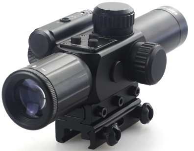4x30 IR Jagd Weites Sichtfeld Optischer Bereich mit rotem Laser und Nebelsicherheit