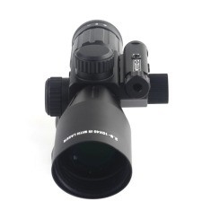 2.5-10X Vergrößerung Schwarzer Laser-Optikbereich mit rotem Laser Sicht Jagd notwendig