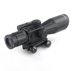 2.5-10X Vergrößerung Schwarzer Laser-Optikbereich mit rotem Laser Sicht Jagd notwendig