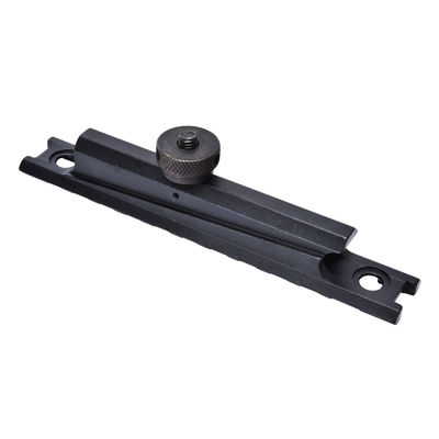 Schwarze Matte 21mm Aluminium Basis Jagdbereich Montage mit Knurled Daumen Nuss Anschluss