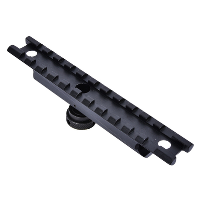 Schwarze Matte 21mm Aluminium Basis Jagdbereich Montage mit Knurled Daumen Nuss Anschluss