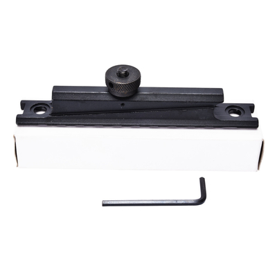 Schwarze Matte 21mm Aluminium Basis Jagdbereich Montage mit Knurled Daumen Nuss Anschluss