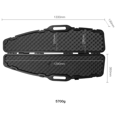 Außendimensionen 1330*380*130 mm Stoßdichte Box für Bogen- und Pfeillager