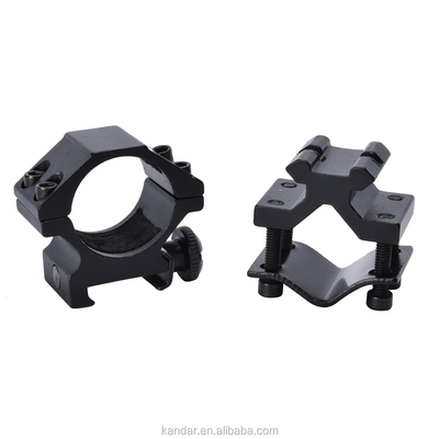 25.4mm Aluminiumlegierung Trennbarer Doppelring für schwarze Taschenlampe und 100g Gewicht