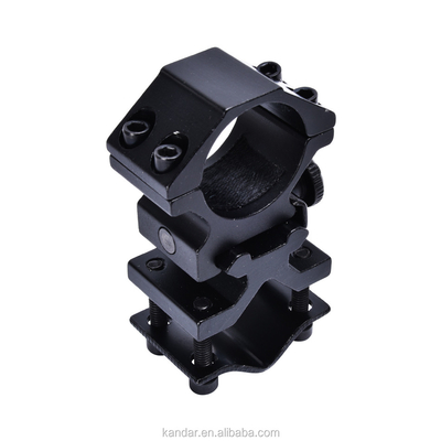 25.4mm Aluminiumlegierung Trennbarer Doppelring für schwarze Taschenlampe und 100g Gewicht