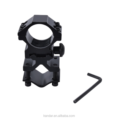 25.4mm Aluminiumlegierung Trennbarer Doppelring für schwarze Taschenlampe und 100g Gewicht