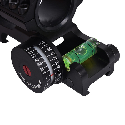 Tactical Dual Scope Mount Ring mit Blasenebene 40 mm Offset passt 21 mm Picatinny Rail