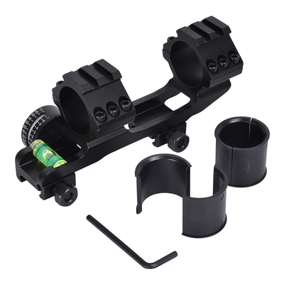 Tactical Dual Scope Mount Ring mit Blasenebene 40 mm Offset passt 21 mm Picatinny Rail