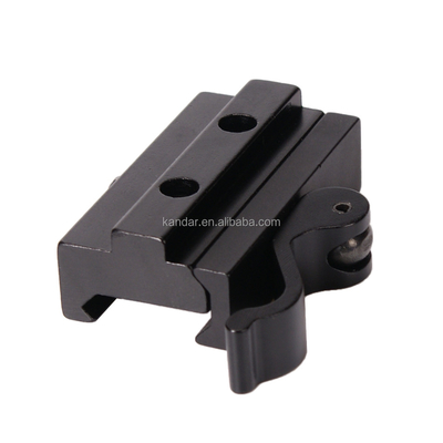 Vollmetallischer Adapter für 21 mm bis 11 mm Klemmhalter in schwarzer Aluminiumlegierung