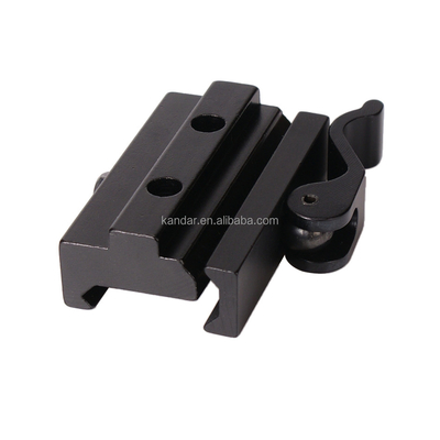 Vollmetallischer Adapter für 21 mm bis 11 mm Klemmhalter in schwarzer Aluminiumlegierung