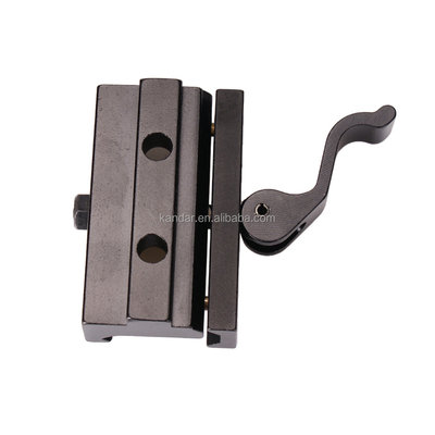 Vollmetallischer Adapter für 21 mm bis 11 mm Klemmhalter in schwarzer Aluminiumlegierung