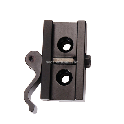 Vollmetallischer Adapter für 21 mm bis 11 mm Klemmhalter in schwarzer Aluminiumlegierung