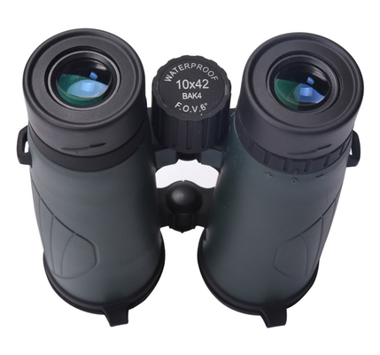 Wasserdichtes und Nebelschutzteleskop 10x42 Grünes Teleskop für Jagd Wanderung Outdoor Sport Fernglas