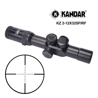 Aluminiumlegierung 2-12x32 Taktischer Jagdbereich mit rotem und grünem Reticel Wasserdicht