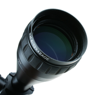 KH 4-12x42 AOE-Bereich mit 3,5-10,5 mm Ausgangspupille und RGB-M-Dot-Beleuchtungsscheiben