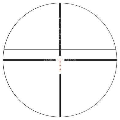Beleuchtete 3-12x40 SFIR Side Focus Optikumfang für die Jagd 30mm Dia. Einstücksrohr