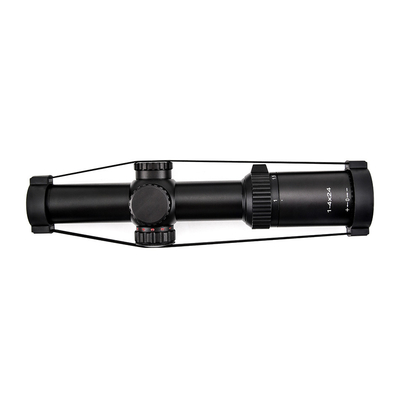 1-4x24 beleuchtete taktische 30mm-Röhrchenglas-Retikel-Spektrum mit maximaler Ausgangsleistung 0