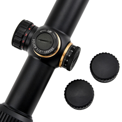 1-6x24 Schwarzes taktisches Glas mit geätztem Reticel-Optikum Umfang für die Jagd LPVO Sicht vielseitig