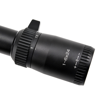 1-6x24 Schwarzes taktisches Glas mit geätztem Reticel-Optikum Umfang für die Jagd LPVO Sicht vielseitig