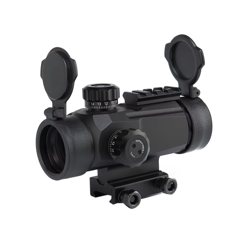 35mm Objektiv Linsen Durchmesser 1x35 Red Dot Sight mit 4 Reticle-Mustern und Flip-Covers