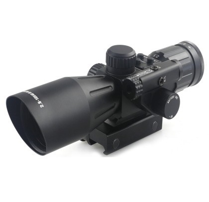2.5-10X Vergrößerung Schwarzer Laser-Optikbereich mit rotem Laser Sicht Jagd notwendig