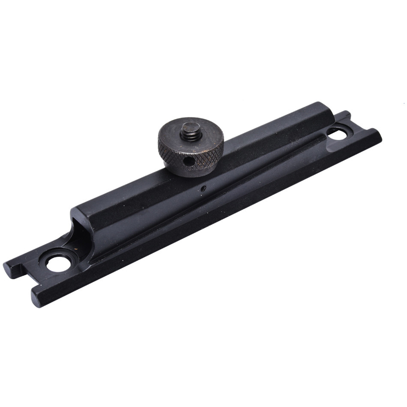 Schwarze Matte 21mm Aluminium Basis Jagdbereich Montage mit Knurled Daumen Nuss Anschluss