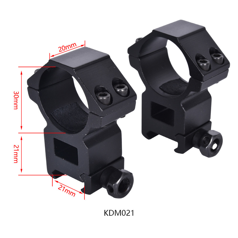 Hochprofil Dual Ring Scope Mount Doppelringe Mount Matte Schwarz Mittelhöhe 21 mm