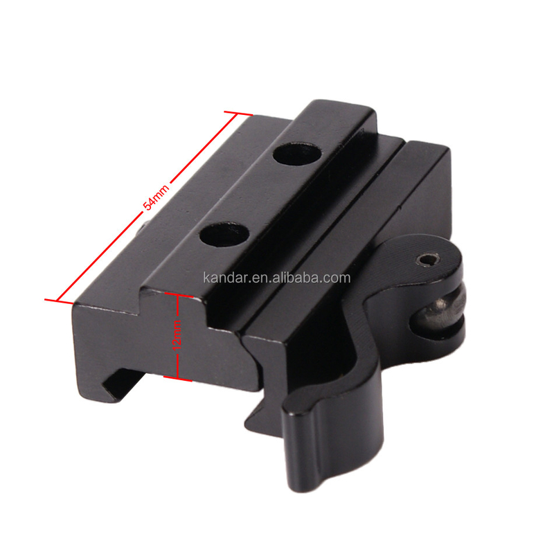 Vollmetallischer Adapter für 21 mm bis 11 mm Klemmhalter in schwarzer Aluminiumlegierung