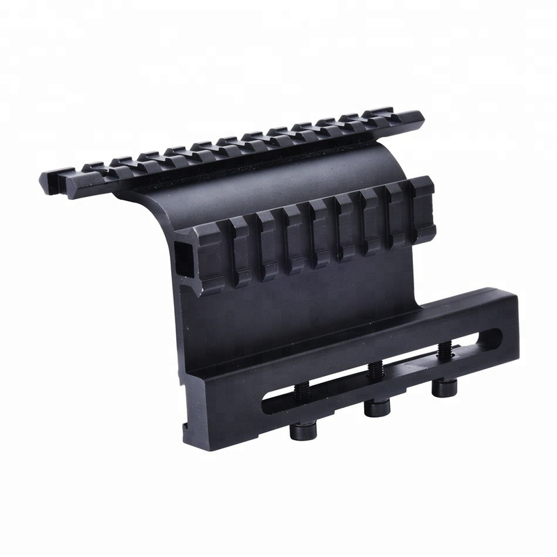 Side Mount Sight Scope Mount System mit 127 mm Bodenlänge und matte schwarze Oberfläche
