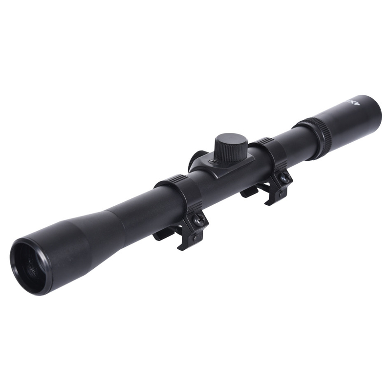 4x20 Mini-Scope 22 Optik-Scopes mit Ringen und Montage Sichtfeld 4,6° 100yds Rohrdurchmesser 17mm