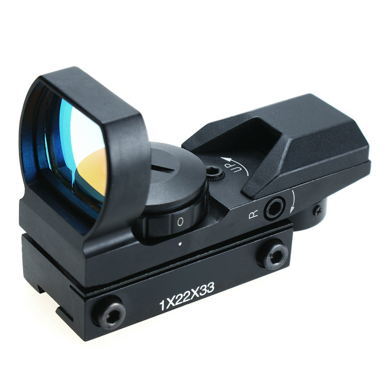 1x22x33 Rot-Grüner Punkt 4 Reticle Reflex Sicht Verbessern Sie Ihre Schießgenauigkeit und Geschwindigkeit